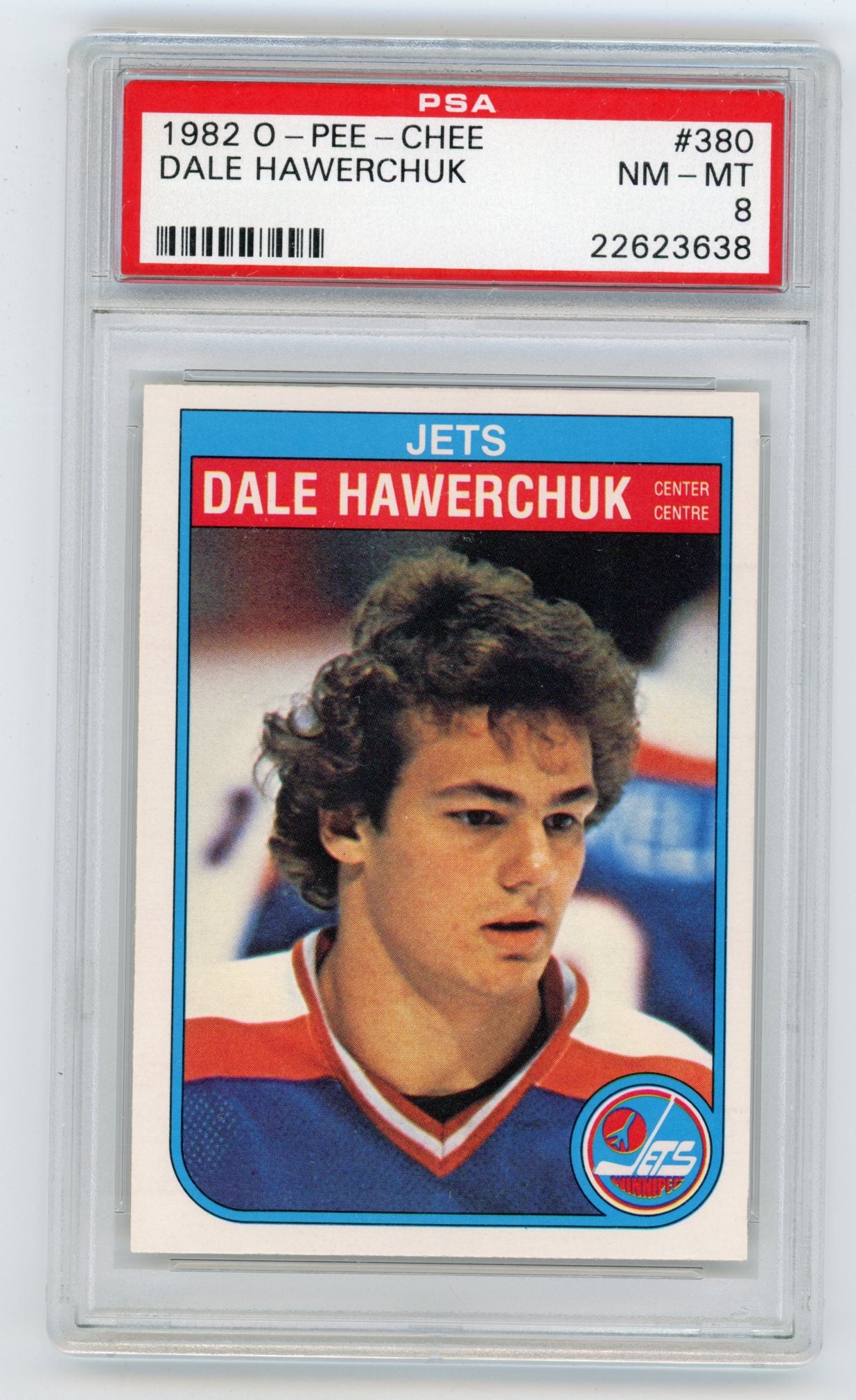 1982-83 O-Pee-Chee #380 Dale Hawerchuk PSA 8 (Rookie) | Eastridge Sports Cards