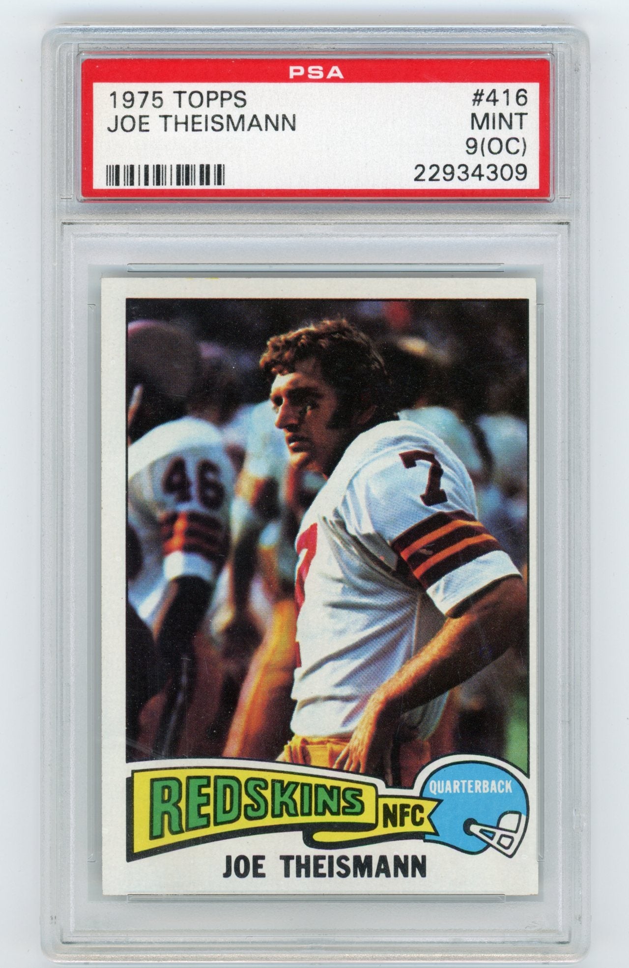 1975 Topps #416 Joe Theismann PSA 9(OC) (Rookie) | Eastridge Sports Cards