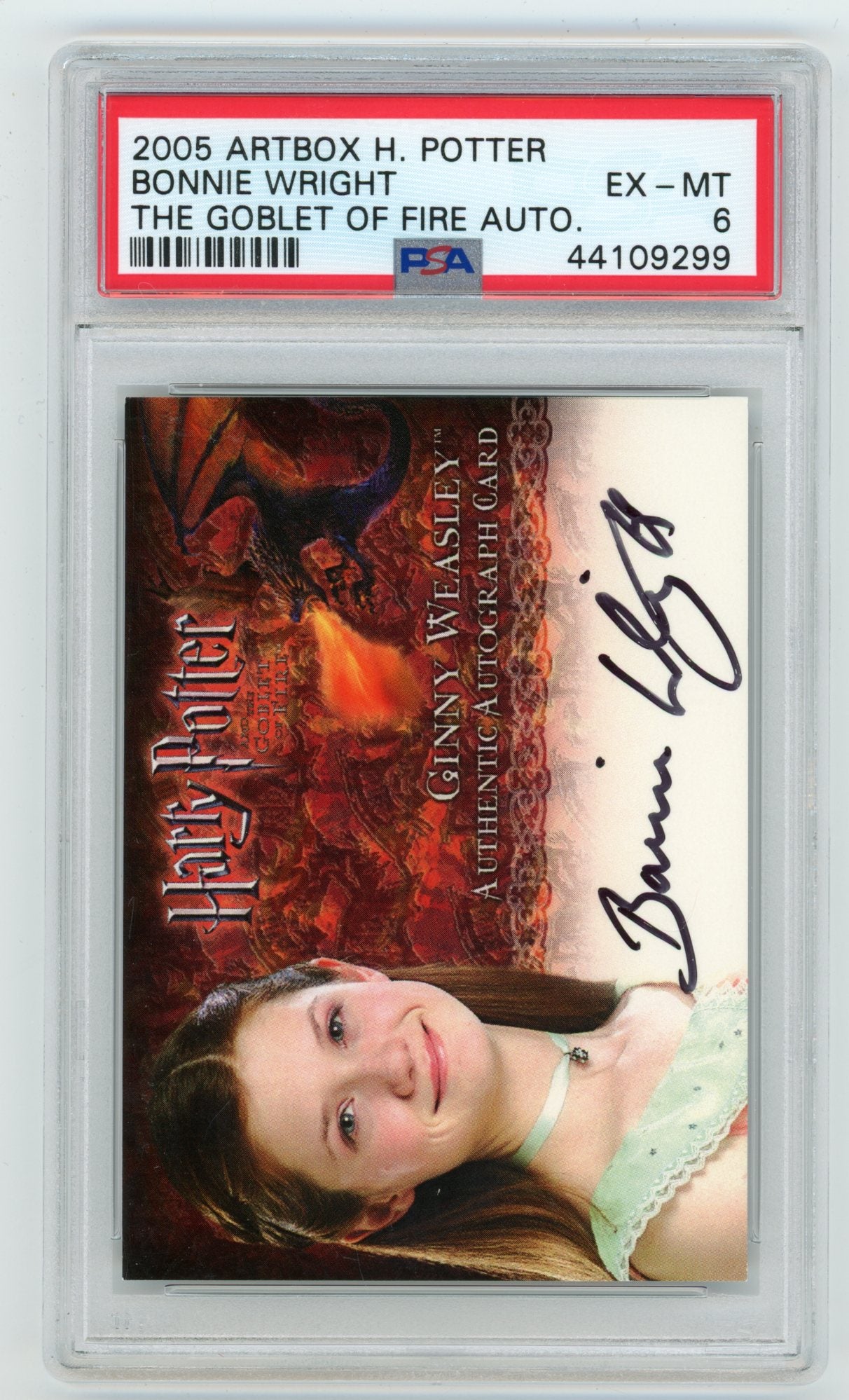 2006 Harry Potter and the Goblet of Fire Autographs Bonnie Wright PSA 6 | Eastridge Sports Cards