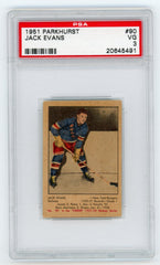 1951-52 Parkhurst #90 Jack Evans PSA 3 (Rookie) | Eastridge Sports Cards