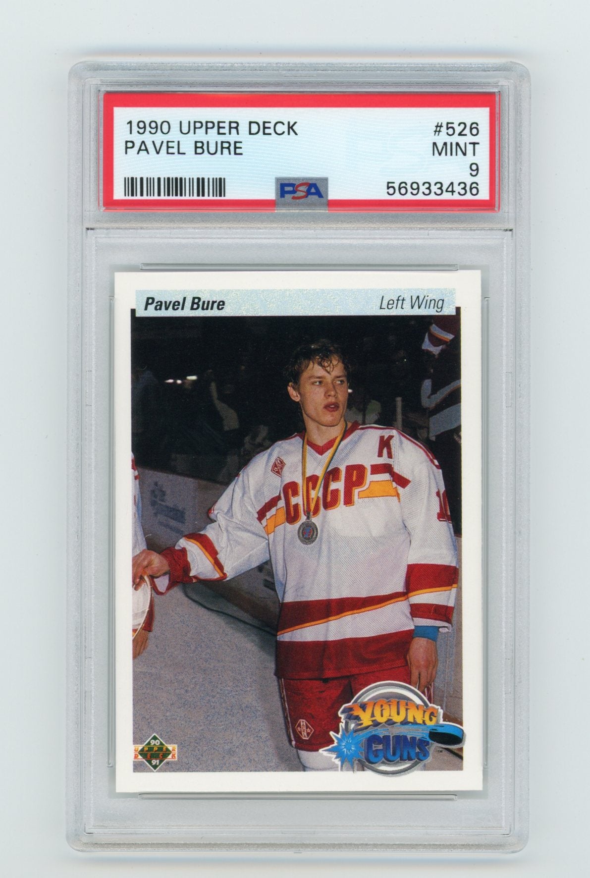 1990-91 Upper Deck #526 Pavel Bure PSA 9 (Rookie) | Eastridge Sports Cards