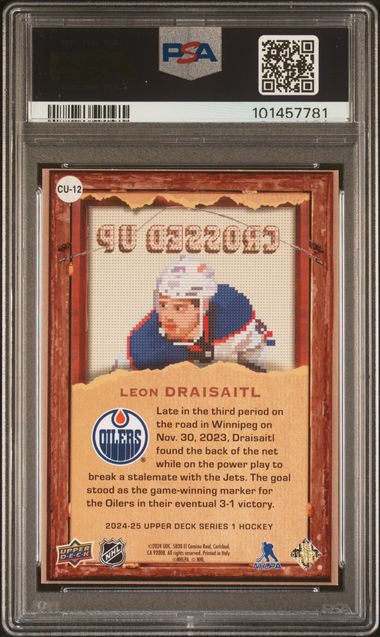 2024-26 Upper Deck Crossed Up #CU12 Leon Draisaitl PSA 9 | Eastridge Sports Cards