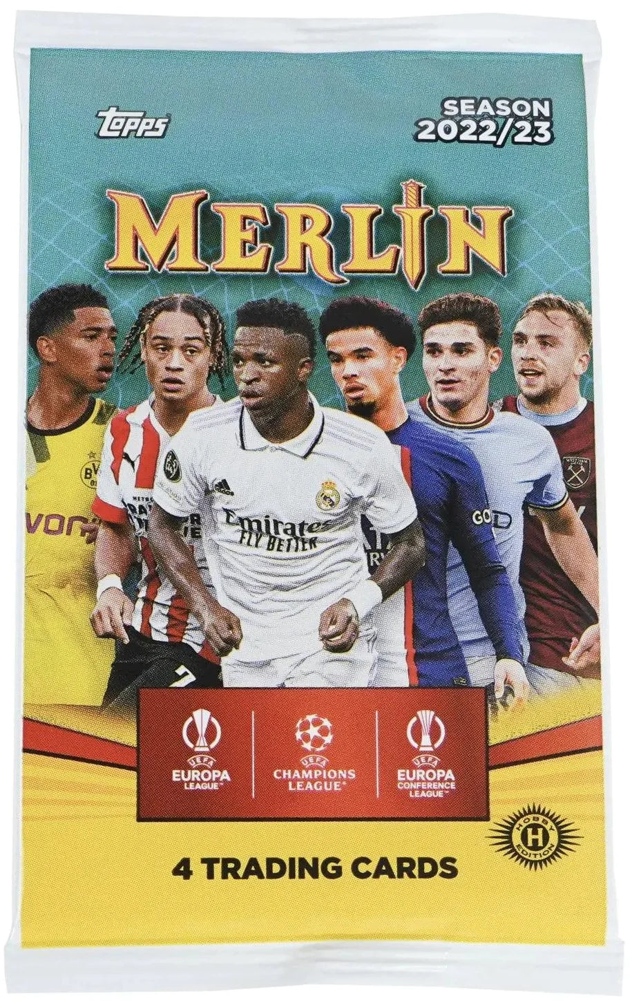 2022-23 Merlin Chrome UEFA Club Competitions Soccer Hobby Pack | Eastridge Sports Cards