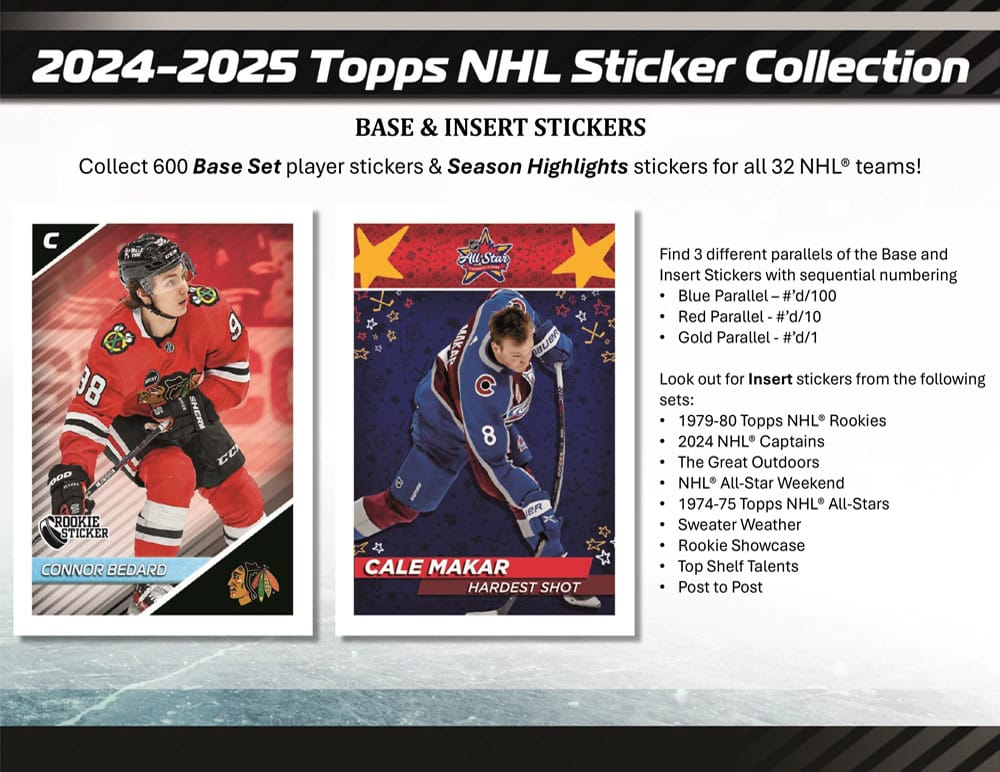 2024-25 Topps NHL Sticker Packet | Eastridge Sports Cards