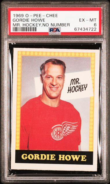 1969-70 O-Pee-Chee No Number Gordie Howe Mr. Hockey PSA 6 | Eastridge Sports Cards