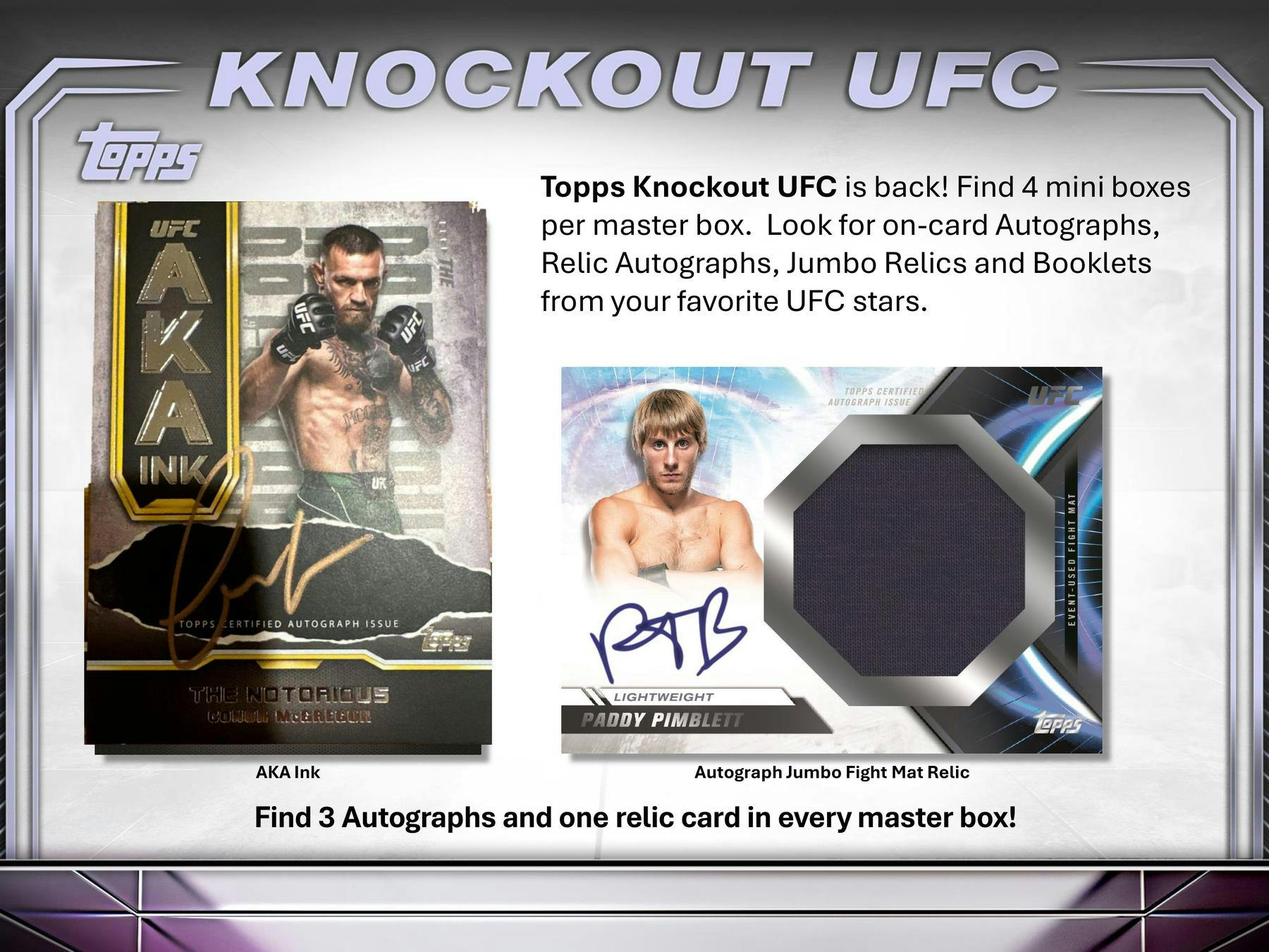 2024 Topps UFC Knockout Hobby Pack | Eastridge Sports Cards