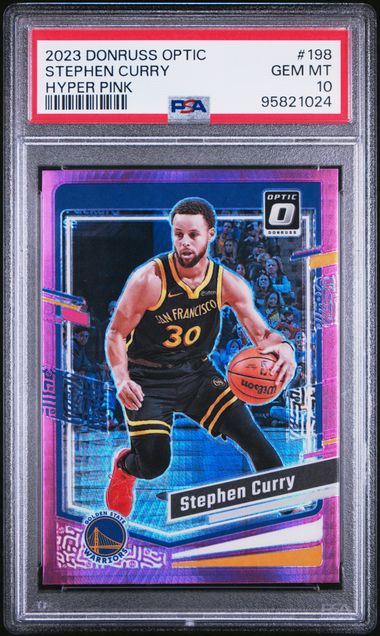 2023-24 Donruss Optic Hyper Pink #198 Stephen Curry PSA 10 | Eastridge Sports Cards