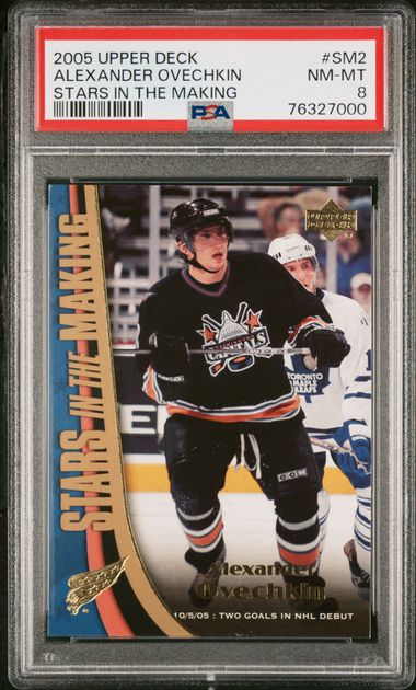 2005-06 Upper Deck Stars in the Making #SM2 Alexander Ovechkin PSA 8 (Rookie) | Eastridge Sports Cards