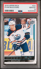 2018-19 Upper Deck #221 Evan Bouchard PSA 9 (Rookie) | Eastridge Sports Cards