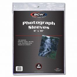 BCW Photograph Sleeves 8x10 - 100ct | Eastridge Sports Cards