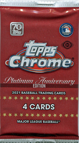 2021 Topps Chrome Platinum Anniversary Baseball Hobby Pack