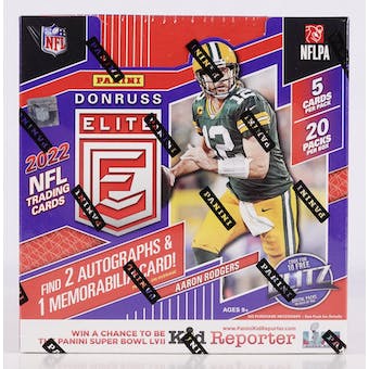 2022 Panini Donruss Elite Football Hobby Box | Eastridge Sports Cards