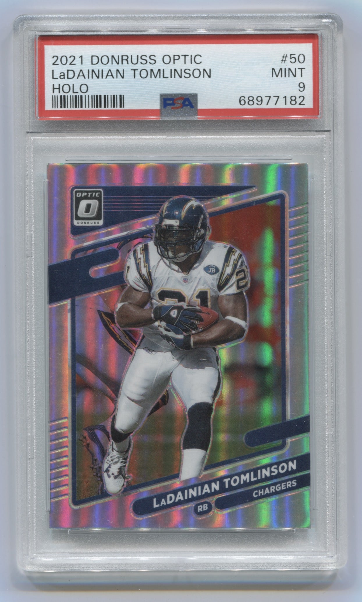 2021 Panini Donruss Optic LADAINIAN TOMLINSON #50 football card ~ SD  Chargers