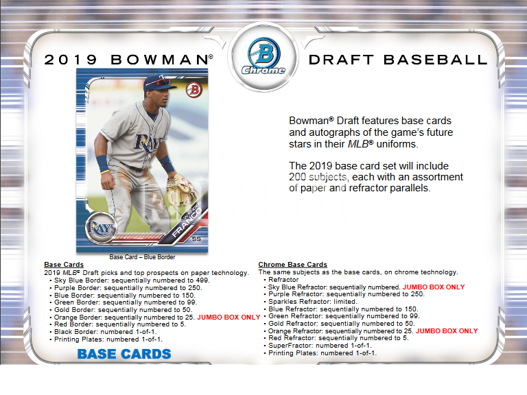 2019 Bowman Draft Baseball Hobby Jumbo Pack | Eastridge Sports Cards